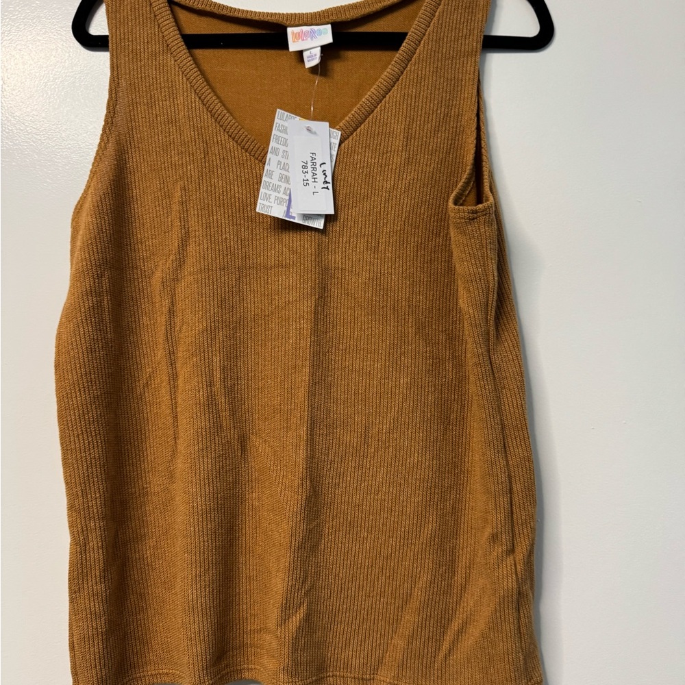 Women's Mustard/brown Tank Top